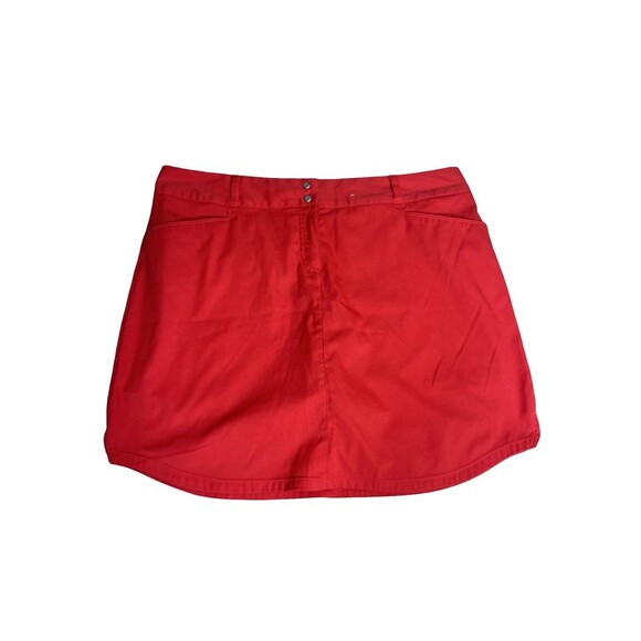 ADIDAS CLIMACOOL WOMENS SKIRT SKORT WITH BUILT SHORTS SIZE 14 Red - Picture 1 of 10